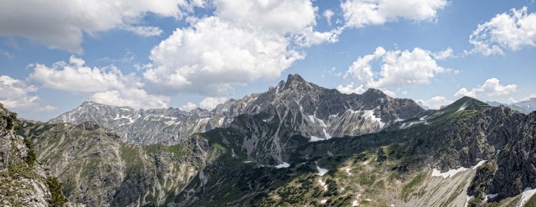 Nebelhorn vom Rubihorn aus gesehen