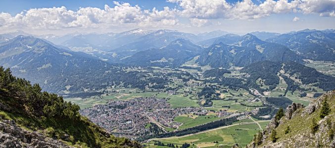 Oberstdorf vom Gipfel des Rubihorns